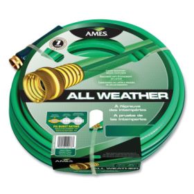 All-Weather Garden Hose, 5/8 in dia x 50 ft L, Green/Blue