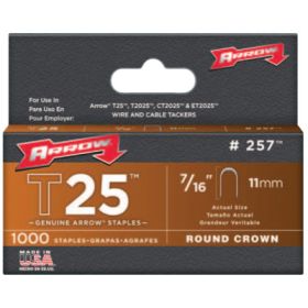 25716 T25 Staples 7/16"1000/Pk