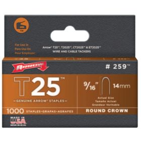 25916 T25 Staples 9/16"1000/Pk