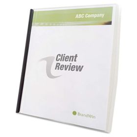 SLIDE 'N BIND REPORT COVER, LETTER SIZE, CLEAR, 10/PACK