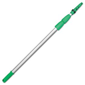 Opti-Loc Aluminum Extension Pole, 18Ft, Three Sections, Green/Silver