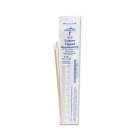 Cotton-Tipped Applicators, 6", 100 Applicators/Box