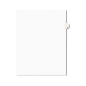 Preprinted Legal Exhibit Side Tab Index Dividers, Avery Style, 26-Tab, F, 11 x 8.5, White, 25/Pack, (1406)