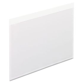 Self-Adhesive Pockets, 4 X 6, Clear Front/white Backing, 100/box