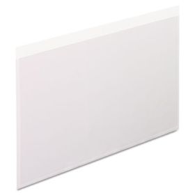 Self-Adhesive Pockets, 5 X 8, Clear Front/white Backing, 100/box