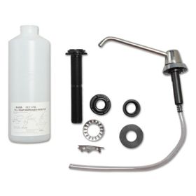 Counter-Mounted Soap Dispenser, 34 Oz, 3 X 4 X 6, Stainless Steel