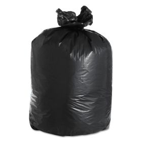 Low Density Repro Can Liners, 60 Gal, 2 Mil, 38" X 58", Black, 100/Carton