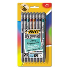 Xtra-Precision Mechanical Pencil Value Pack, 0.5 Mm, Hb (#2.5), Black Lead, Assorted Barrel Colors, 24/Pack