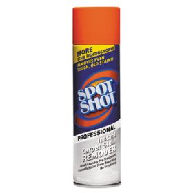 Spot Shot Professional Instant Carpet Stain Remover, 18 Oz Aerosol Spray, 12/Carton