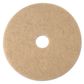 Ultra High-Speed Natural Blend Floor Burnishing Pads 3500, 21" Dia., Tan, 5/Ct