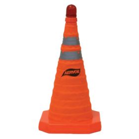Collapsible Safety Cones, 18 In, Nylon, Orange