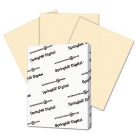 Digital Index Color Card Stock, 110lb, 8.5 x 11, Ivory, 250/Pack