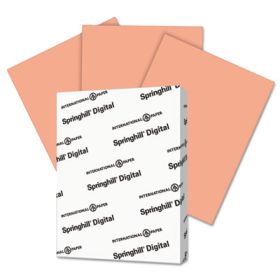 Digital Index Color Card Stock, 90lb, 8.5 x 11, Salmon, 250/Pack