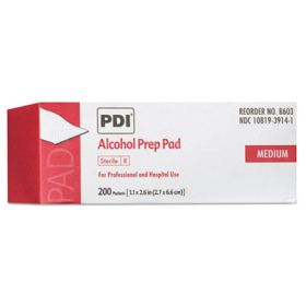 Pdi Alcohol Prep Pads, White, 200/Box