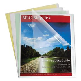 Report Covers, Economy Vinyl, Clear, 8 1/2 X 11, 100/bx