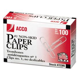 Paper Clips, Medium (No. 1), Silver, 1,000/Pack