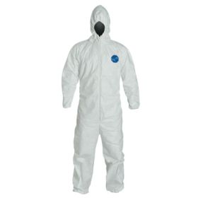 Tyvek400 Hooded Coveralls w/Elastic Wrists/Ankles, Vend Pack, White, 2X-Large, Vend Pk