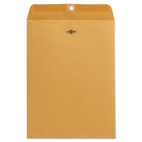 Kraft Clasp Envelope, #10 1/2, Square Flap, Clasp/Gummed Closure, 9 x 12, Brown Kraft, 100/Box