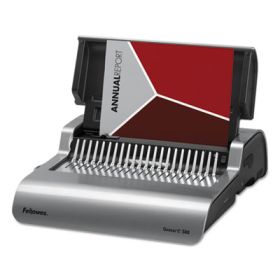 Quasar 500 Electric Comb Binding System, 16 7/8 x 15 3/8 x 5 1/8, Metallic Gray