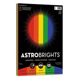Color Cardstock -"Primary" Assortment, 65lb, 8.5 x 11, Assorted, 50/Pack