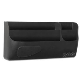 Magnetic SmartBox Organizer, 9 x 4, Black