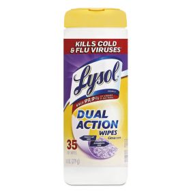 Dual Action Disinfecting Wipes, Citrus, 7 X 7.5, 35/Canister