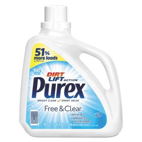 Free And Clear Liquid Laundry Detergent, Unscented, 150 Oz Bottle, 4/Carton