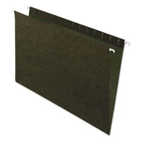 Standard Green Hanging Folders, Legal Size, Straight Tab, Standard Green, 25/Box