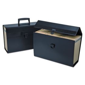 Letter/Legal Expanding Organizer, 15" Expansion, 19 Sections, 1/19-Cut Tab, Legal Size, Black