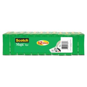 Magic Tape Value Pack, 1" Core, 0.75" x 83.33 ft, Clear, 12/Pack