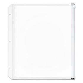 Expanding Zipper Binder Pockets, 11 x 8 1/2, Clear, 3/Pack