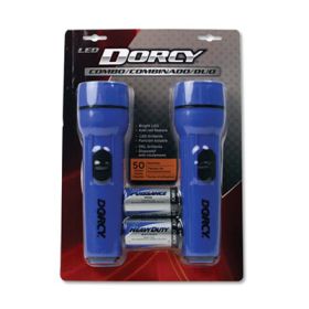 Led Flashlight Pack, 1 D Battery (Included), Blue, 2/Pack