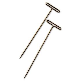 T-Pins, Steel, Silver, 1 1/2", 100/Box