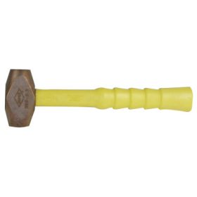 Ergo Power® Non-Sparking Brass Hammer, 1-1/2 lb Head, 12 in SG Handle