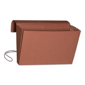 Redrope Expanding Wallet W/ Elastic Cord, 5.25" Expansion, 1 Section, Legal Size, Redrope, 10/Box