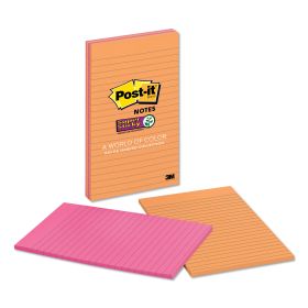 Pads in Rio de Janeiro Colors, Lined, 5 x 8, 45-Sheet Pads, 4/Pack