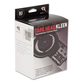 Tape Head Kleen Pad, Individually Sealed Pads, 5 X 5, 80/Box