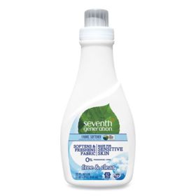 Natural Liquid Fabric Softener, Free And Clear, 42 Loads, 32 Oz Bottle, 6/Carton