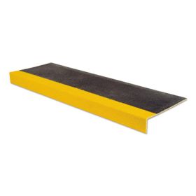 Safestep Anti-Slip Step Covers, 13 1/2 In X 59 In, Black/Yellow