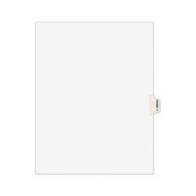 Avery-Style Preprinted Legal Side Tab Divider, Exhibit F, Letter, White, 25/Pack, (1376)