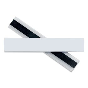 Clear Magnetic Label Holders, Side Load, 6 x 1, Clear, 10/Pack