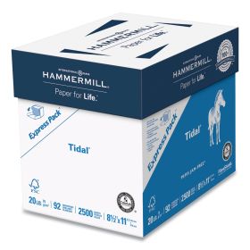 Tidal Print Paper Express Pack, 92 Bright, 20lb, 8.5 x 11, White, 2,500 Sheets/Carton