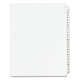 Preprinted Legal Exhibit Side Tab Index Dividers, Avery Style, 26-Tab, A to Z, 11 x 8.5, White, 1 Set, (1400)