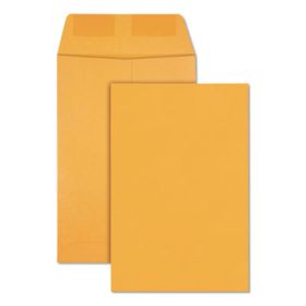 Catalog Envelope, #1, Square Flap, Gummed Closure, 6 x 9, Brown Kraft, 500/Box