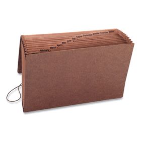 Tuff Expanding Files, 12 Sections, 1/12-Cut Tab, Legal Size, Redrope