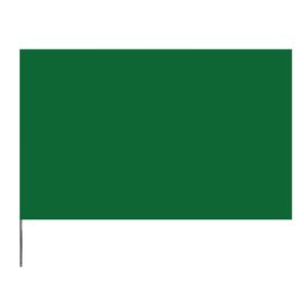 Stake Flags, 4 In X 5 In, 21 In Height, Pvc/Steel Wire, Green
