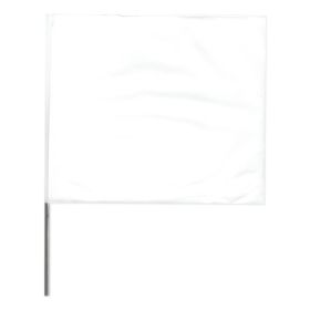 Stake Flags, 4 In X 5 In, 24 In Height, White