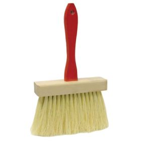 6-1/2" Masonry Brush, 4" Trim, White Tampico Fill