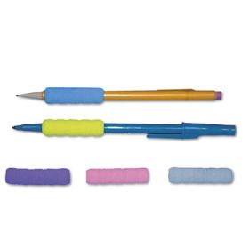 Ribbed Pencil Cushions, 1.75", Assorted Colors, 50/Box