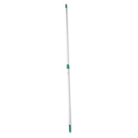 Opti-Loc Aluminum Extension Pole, 8Ft, Two Sections, Green/Silver